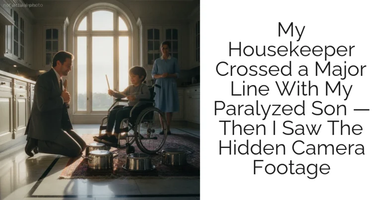 My Housekeeper Crossed a Major Line With My Paralyzed Son — Then I Saw The Hidden Camera Footage