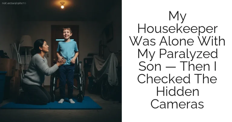 My Housekeeper Was Alone With My Paralyzed Son — Then I Checked The Hidden Cameras