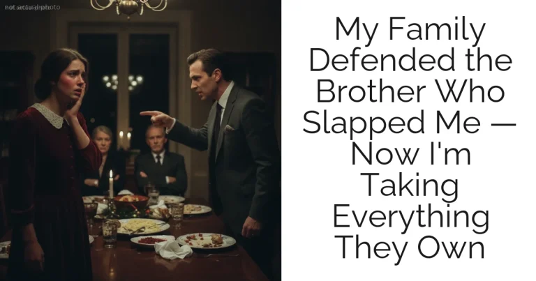 My Family Defended the Brother Who Slapped Me — Now I'm Taking Everything They Own