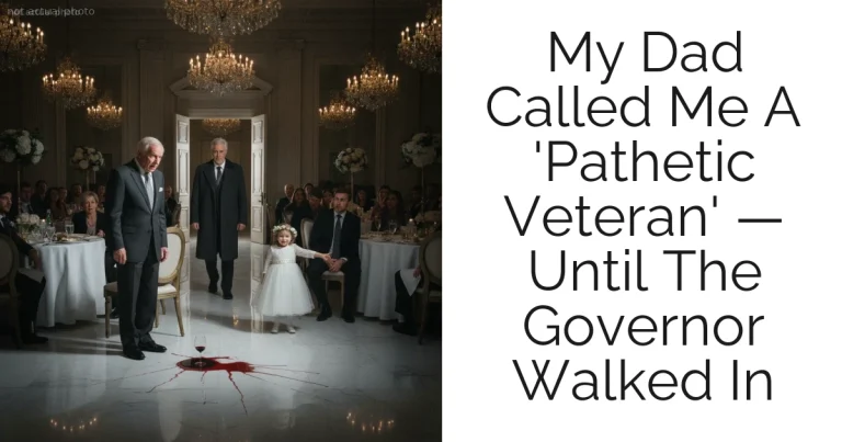 My Dad Called Me A 'Pathetic Veteran' — Until The Governor Walked In