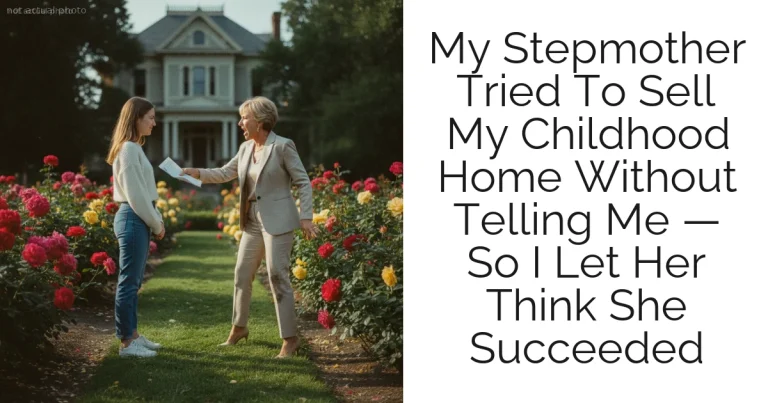 My Stepmother Tried To Sell My Childhood Home Without Telling Me — So I Let Her Think She Succeeded