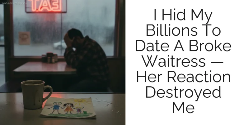 I Hid My Billions To Date A Broke Waitress — Her Reaction Destroyed Me