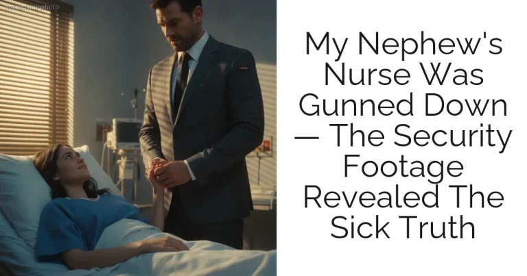 My Nephew's Nurse Was Gunned Down — The Security Footage Revealed The Sick Truth