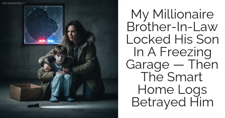 My Millionaire Brother-In-Law Locked His Son In A Freezing Garage — Then The Smart Home Logs Betrayed Him