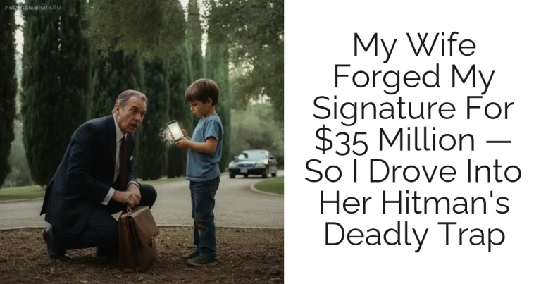 My Wife Forged My Signature For $35 Million — So I Drove Into Her Hitman's Deadly Trap
