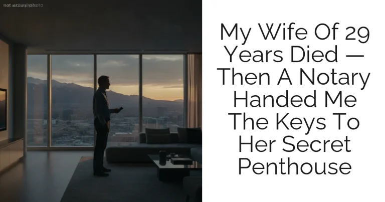 My Wife Of 29 Years Died — Then A Notary Handed Me The Keys To Her Secret Penthouse