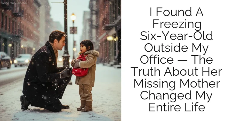 I Found A Freezing Six-Year-Old Outside My Office — The Truth About Her Missing Mother Changed My Entire Life