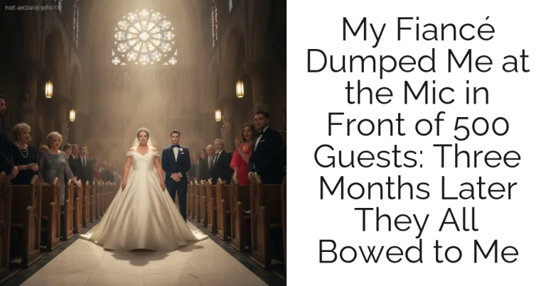 My Fiancé Dumped Me at the Mic in Front of 500 Guests: Three Months Later They All Bowed to Me