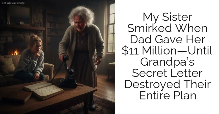My Sister Smirked When Dad Gave Her $11 Million—Until Grandpa’s Secret Letter Destroyed Their Entire Plan