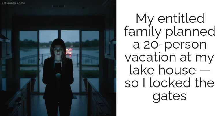 My entitled family planned a 20-person vacation at my lake house — so I locked the gates