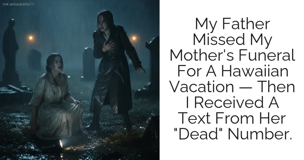 My Father Missed My Mother's Funeral For A Hawaiian Vacation — Then I Received A Text From Her "Dead" Number.