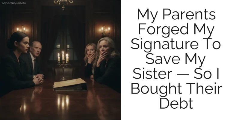 My Parents Forged My Signature To Save My Sister — So I Bought Their Debt