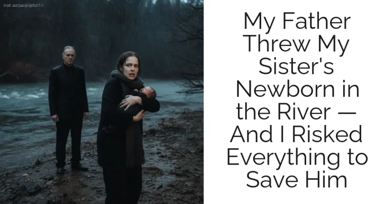 My Father Threw My Sister's Newborn in the River — And I Risked Everything to Save Him
