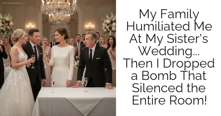 My Family Humiliated Me At My Sister's Wedding... Then I Dropped a Bomb That Silenced the Entire Room!