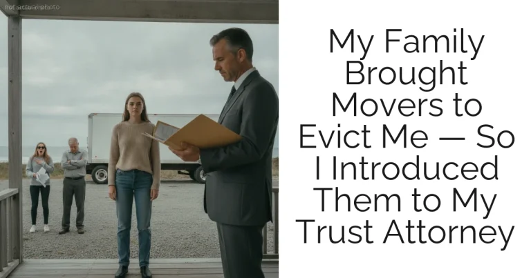 My Family Brought Movers to Evict Me — So I Introduced Them to My Trust Attorney