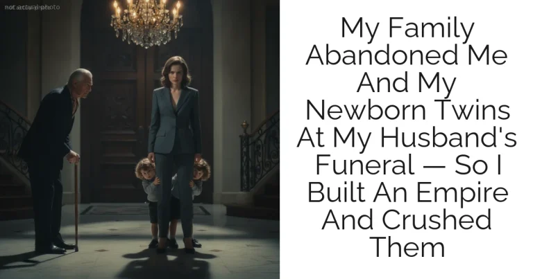 My Family Abandoned Me And My Newborn Twins At My Husband's Funeral — So I Built An Empire And Crushed Them