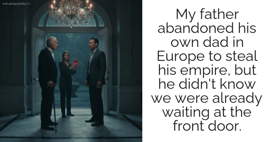 My father abandoned his own dad in Europe to steal his empire, but he didn't know we were already waiting at the front door.