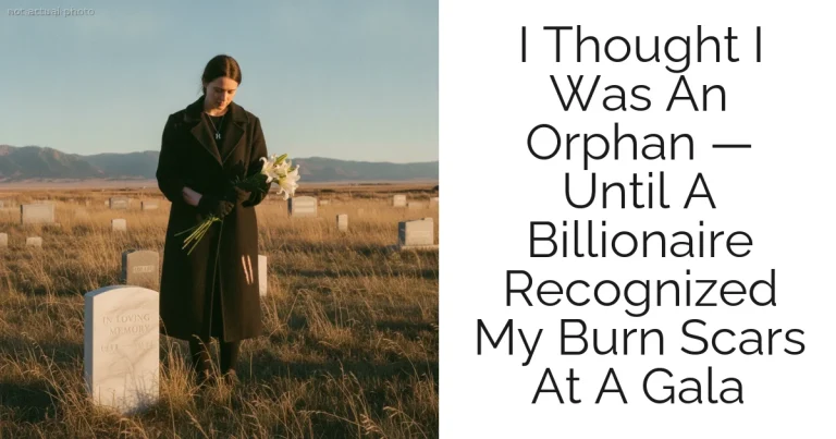 I Thought I Was An Orphan — Until A Billionaire Recognized My Burn Scars At A Gala