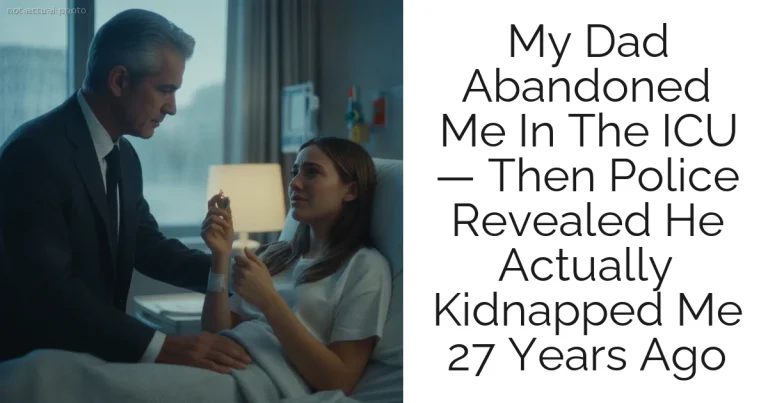 My Dad Abandoned Me In The ICU — Then Police Revealed He Actually Kidnapped Me 27 Years Ago