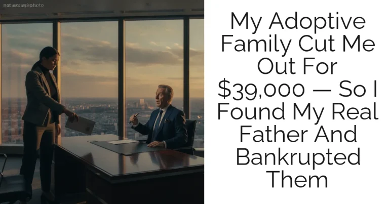 My Adoptive Family Cut Me Out For $39,000 — So I Found My Real Father And Bankrupted Them