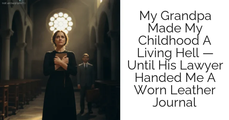 My Grandpa Made My Childhood A Living Hell — Until His Lawyer Handed Me A Worn Leather Journal