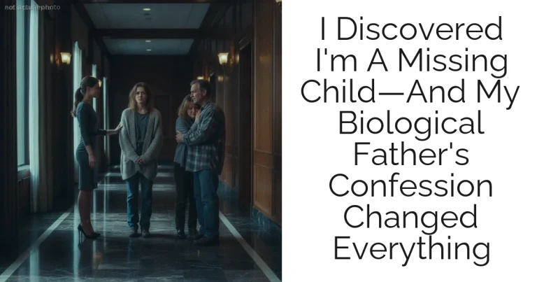 I Discovered I'm A Missing Child—And My Biological Father's Confession Changed Everything
