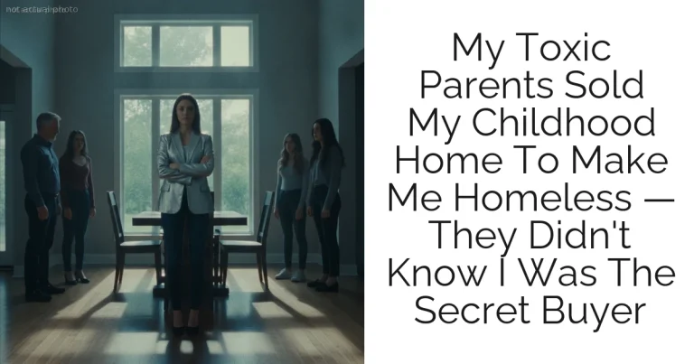 My Toxic Parents Sold My Childhood Home To Make Me Homeless — They Didn't Know I Was The Secret Buyer
