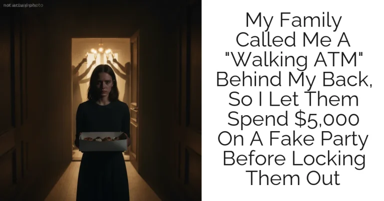 My Family Called Me A "Walking ATM" Behind My Back, So I Let Them Spend $5,000 On A Fake Party Before Locking Them Out