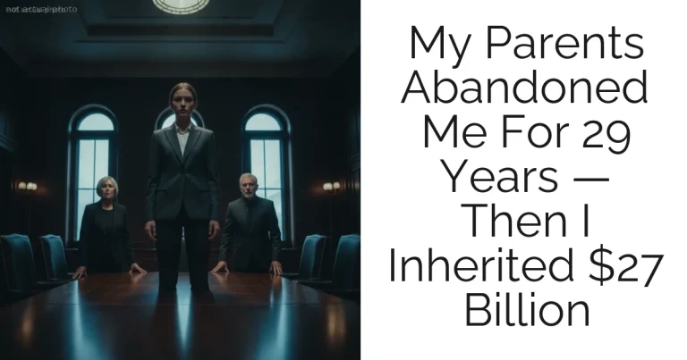 My Parents Abandoned Me For 29 Years — Then I Inherited $27 Billion