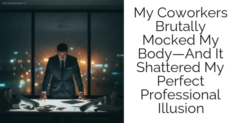 My Coworkers Brutally Mocked My Body—And It Shattered My Perfect Professional Illusion