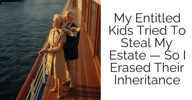 My Entitled Kids Tried To Steal My Estate — So I Erased Their Inheritance