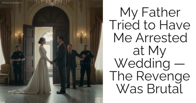 My Father Tried to Have Me Arrested at My Wedding — The Revenge Was Brutal
