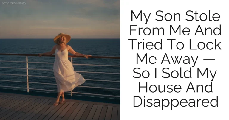 My Son Stole From Me And Tried To Lock Me Away — So I Sold My House And Disappeared