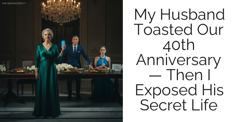 My Husband Toasted Our 40th Anniversary — Then I Exposed His Secret Life