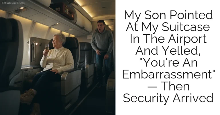 My Son Pointed At My Suitcase In The Airport And Yelled, "You're An Embarrassment" — Then Security Arrived