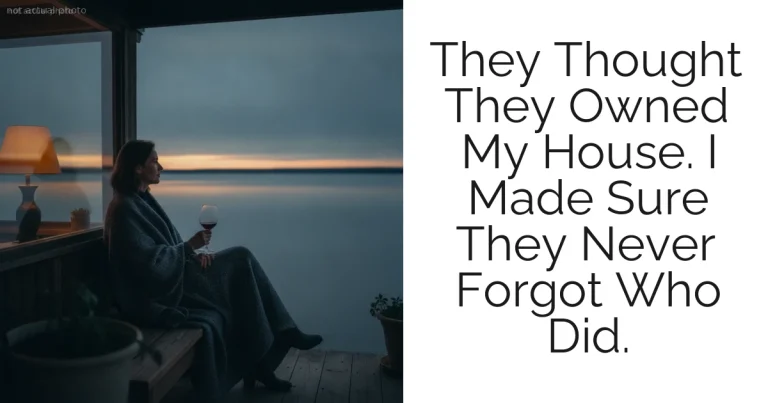 They Thought They Owned My House. I Made Sure They Never Forgot Who Did.