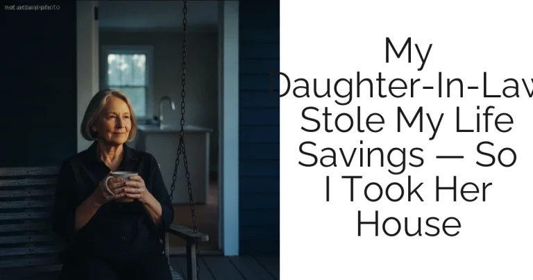 My Daughter-In-Law Stole My Life Savings — So I Took Her House