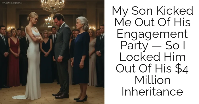 My Son Kicked Me Out Of His Engagement Party — So I Locked Him Out Of His $4 Million Inheritance