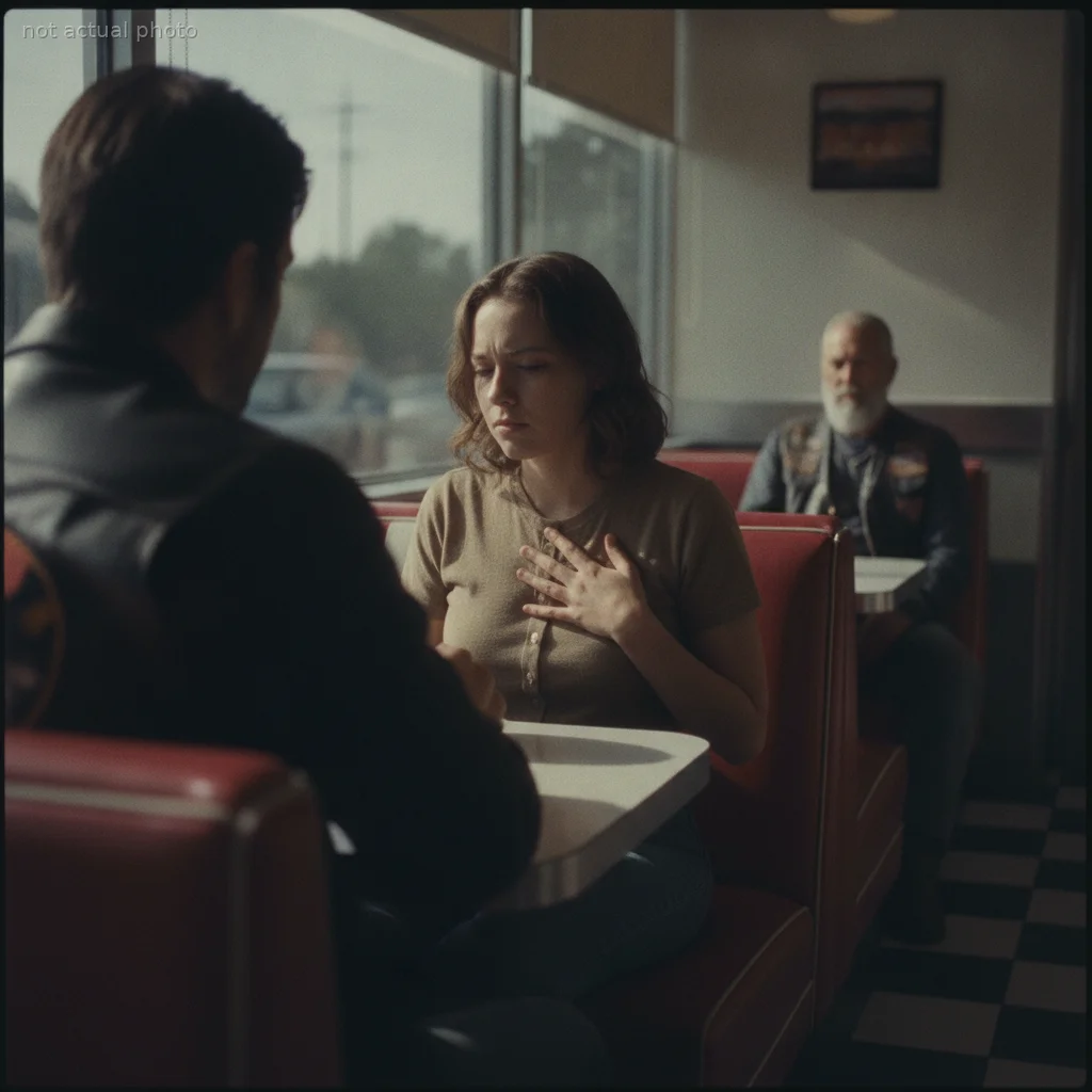 My Controlling Boyfriend Dragged Me Into A Diner — Until A Biker Recognized My Silent Hand Signal