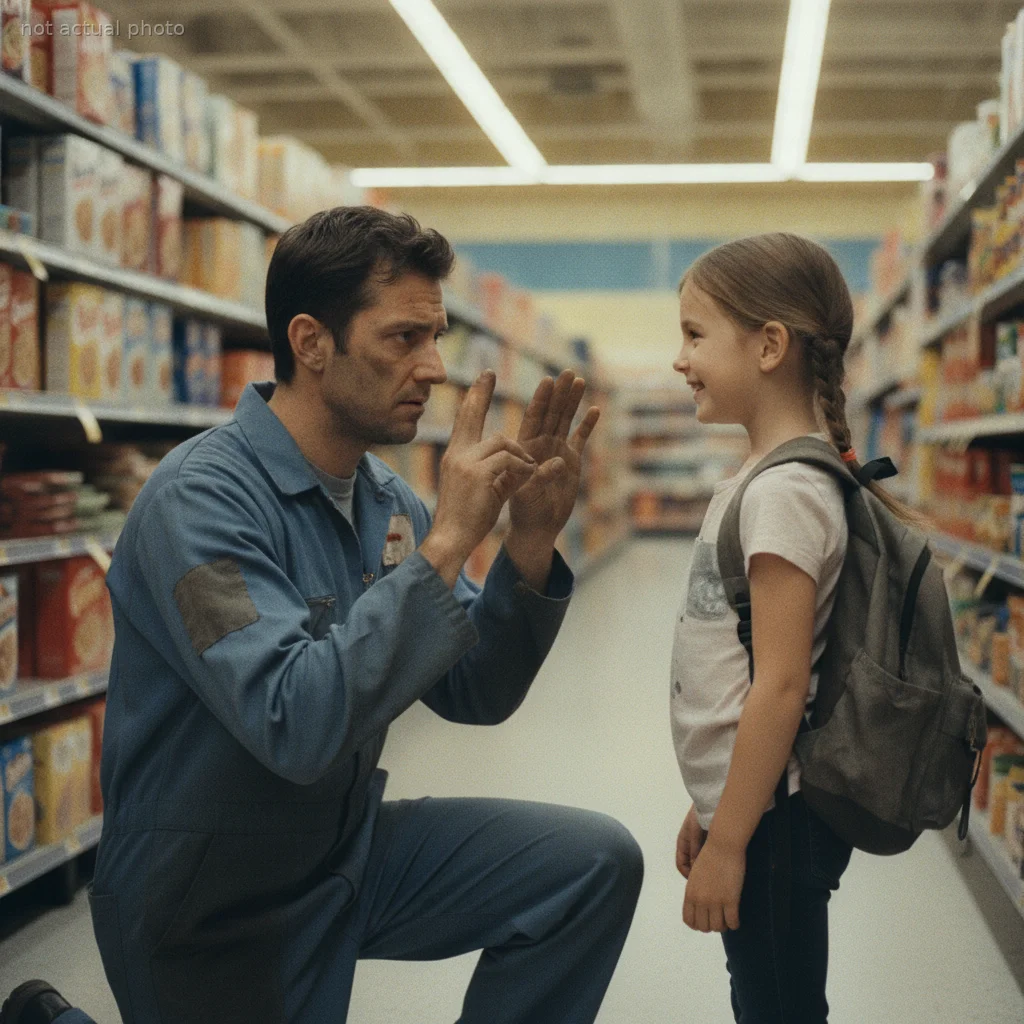 The checkout line was at a standstill, and the little girl behind me looked like she wanted to disappear. I knew that look, because my own daughter wore it every day. When I raised my hands to sign to her, I had no idea I was about to alter the course of four lives.