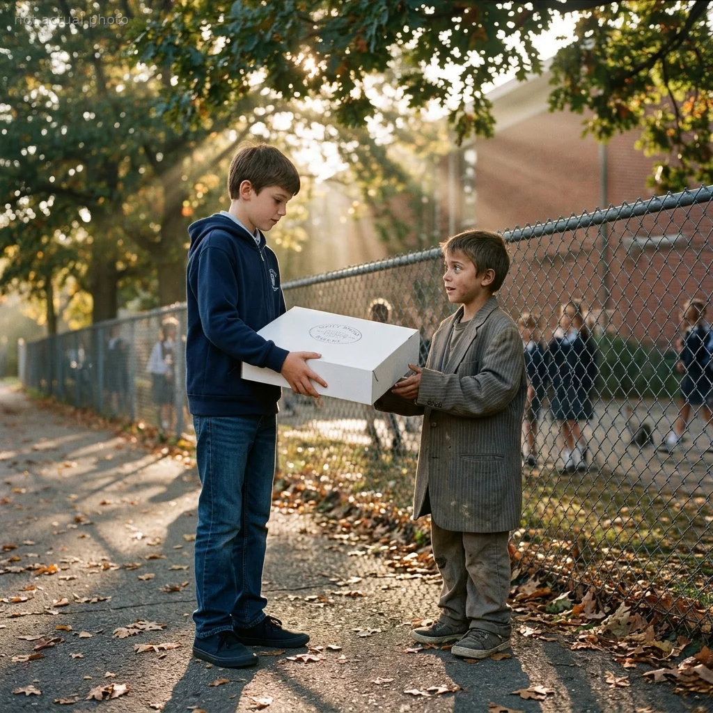 I Gave My Birthday Cake To A Homeless Boy — The Next Day A Black Car Arrived At My School