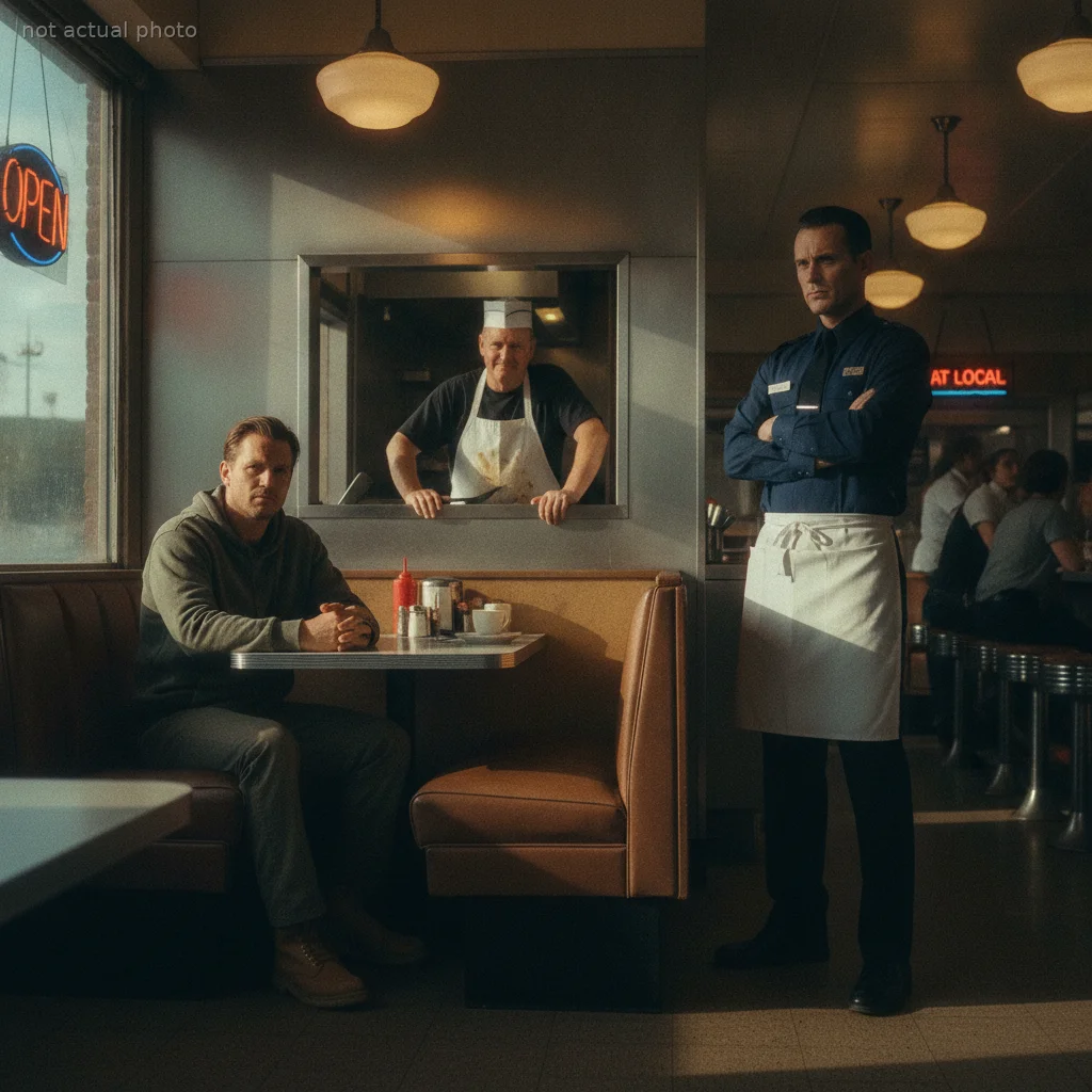 The cashier sized me up the second I walked in. Scuffed work boots, a faded hoodie, and a quiet demeanor told her everything she thought she needed to know. She charged me a fake seating fee and slid a menu across the counter with two fingers, not realizing she had just sealed her own fate.