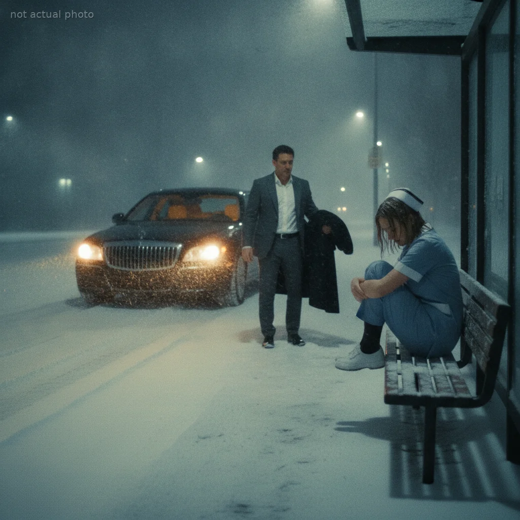 A Stranger Found Me Freezing at a Bus Stop — The Real Shock Came a Year Later