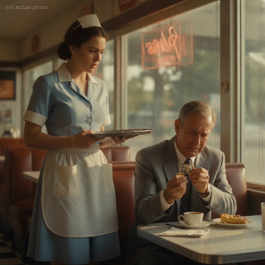 A Billionaire Opened His Gold Locket In My Diner — The Photo Inside Belonged To My Dead Mother