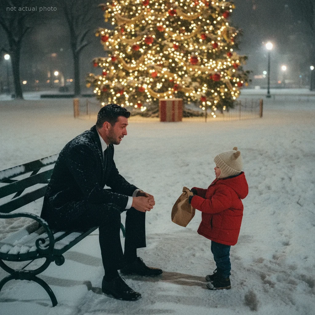 A Grieving Executive Sat Alone on Christmas Eve — What a 4-Year-Old Boy Gave Him Will Melt Your Heart