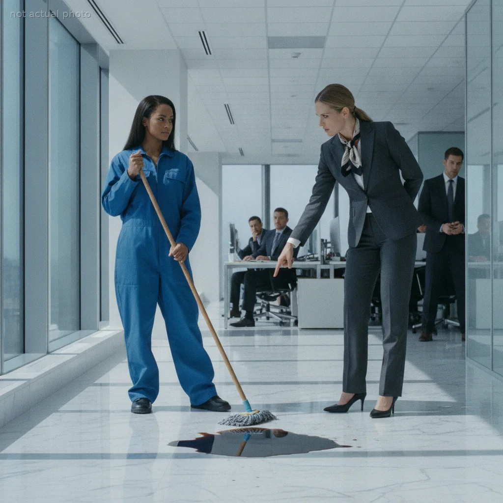 My Manager Spilled Boiling Coffee On The Janitor — She Didn't Realize Who I Actually Was