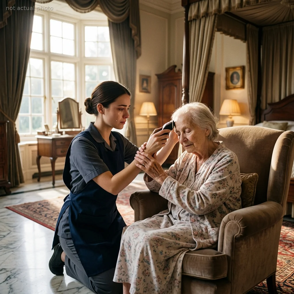 I thought she was just the cleaning lady, until I caught her weeping beside my dying mother's bed.