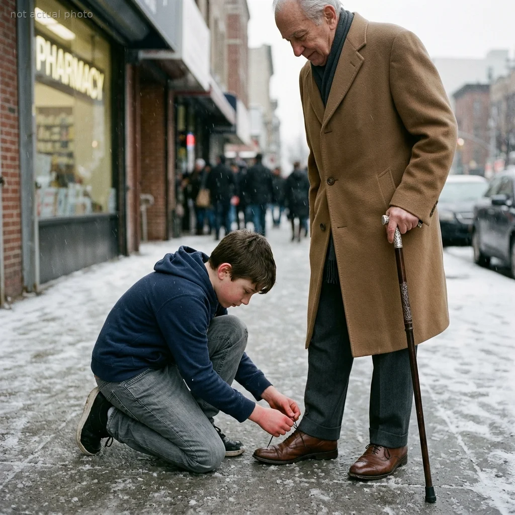 A Homeless Boy Tied My Shoelace In The Snow — What I Did Next Shocked Everyone