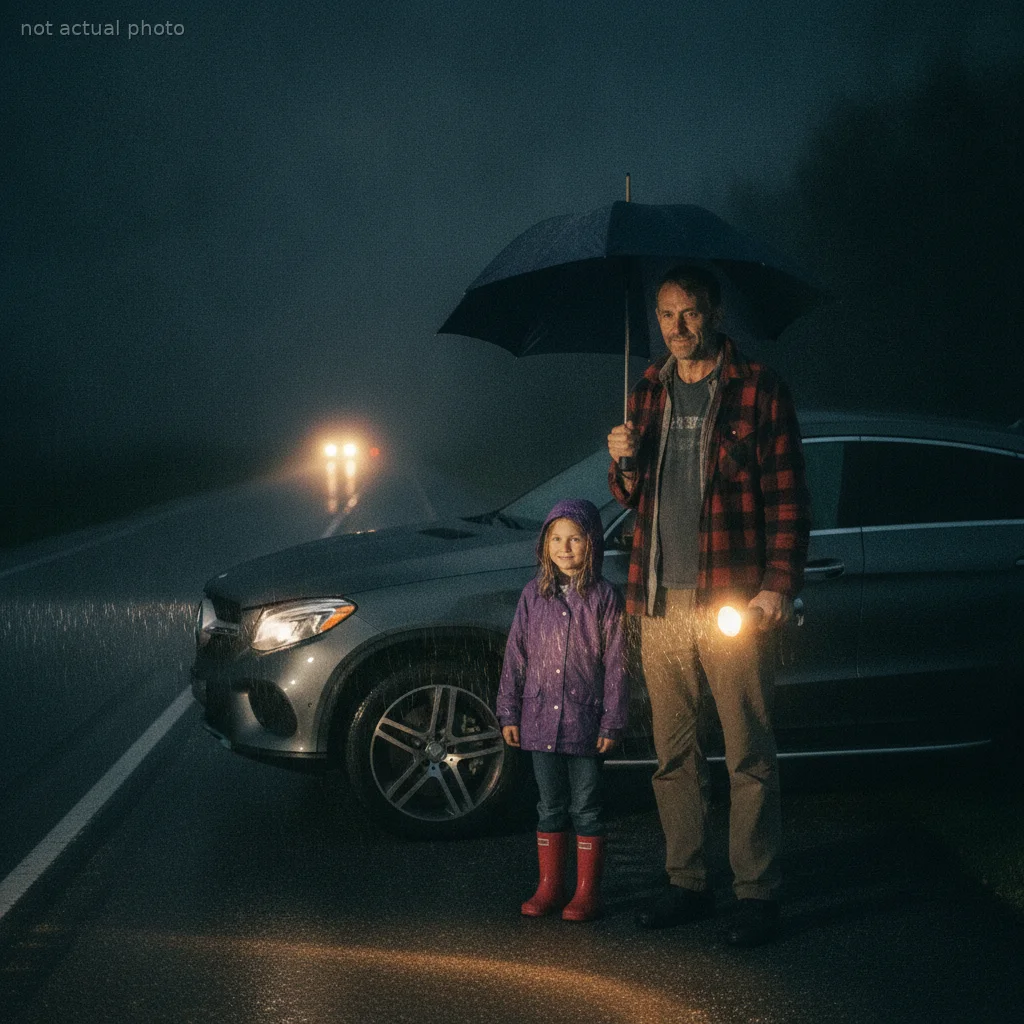 My Car Broke Down in the Rain — A Single Dad Stopped to Help, and It Changed My Life