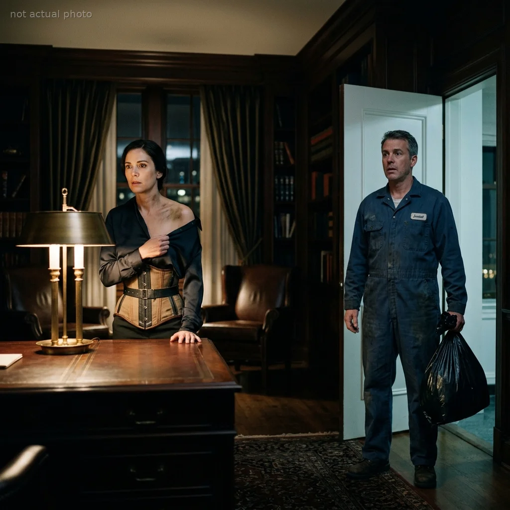 The executive floor was supposed to be empty at midnight. When I pushed open the mahogany door to empty the trash, I expected to find an empty boardroom. I didn't expect to find the ruthless CEO half-naked, struggling to unclip a heavy metal brace from her bruised ribs.
